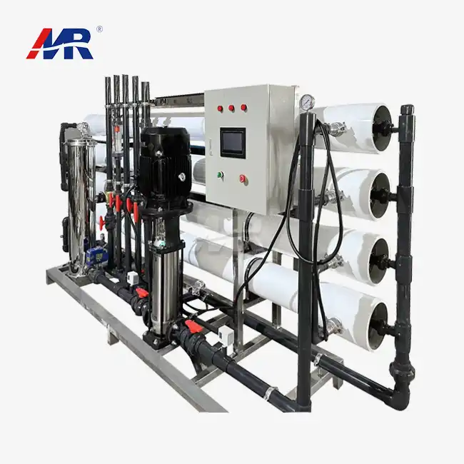 Osmosis water purification system: properties, water recovery and waste brine